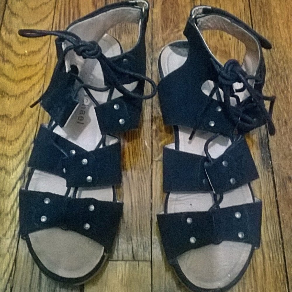 Eric Michael Leather Espadrilles